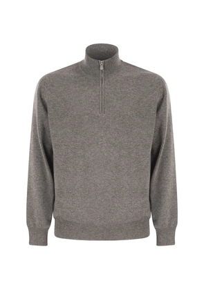 Brunello Cucinelli half-zip cashmere sweater - Grey