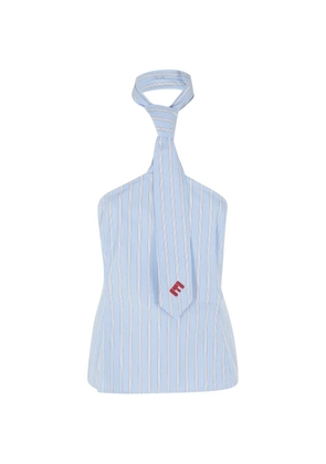 Essentiel Antwerp Jopje striped tie-detail top - Blue