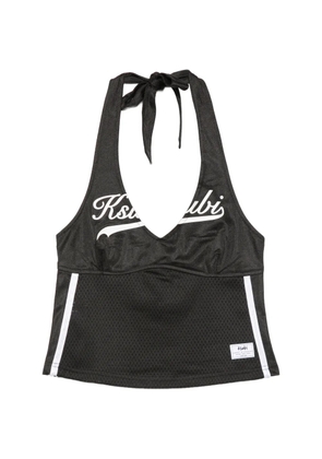 Ksubi Playoff halter-neck mesh-panel top - Black