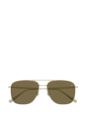 Dunhill pilot-frame double-bridge sunglasses - Gold