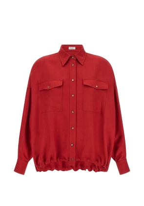 Brunello Cucinelli pocket-detail shirt - Red