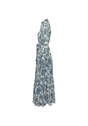 MC2 Saint Barth Jensen graphic-print shirt dress - White