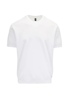 wahts piqué-weave crew-neck T-shirt - White