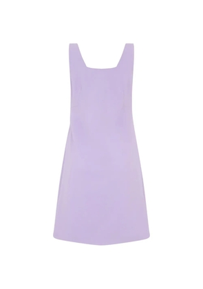 Moschino heart-button pleated mini dress - Purple