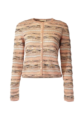 Ulla Johnson Mia horizontal-stripe cardigan - Pink