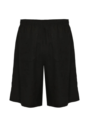 AMARANTO elasticated-waistband shorts - Black