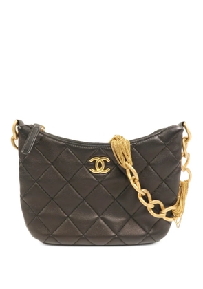 CHANEL Pre-Owned CC Hobo quilted shoulder bag - Black