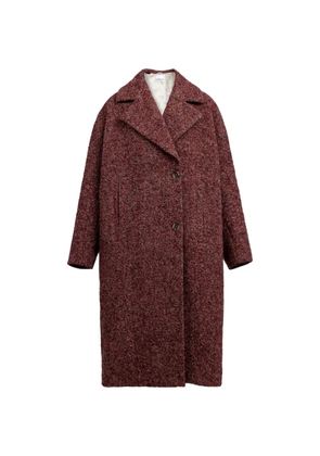 REMAIN tweed double-breasted coat - Red
