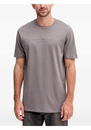 Armani Exchange logo-embossed short-sleeve T-shirt - Grey