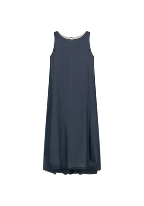 Liviana Conti handkerchief-hem sleeveless asymmetric dress - Blue