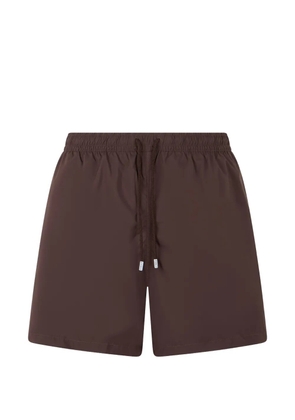 Fedeli drawstring swim shorts - Brown