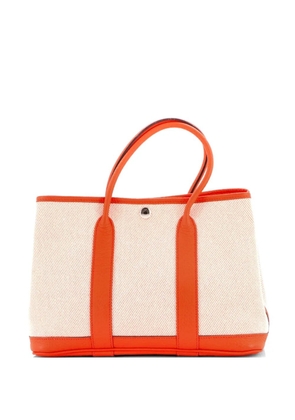 Hermès Pre-Owned Garden Party Toile and Leather 30 tote bag - Orange