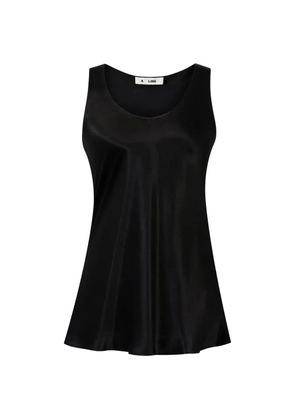 A LINE satin-finish top - Black