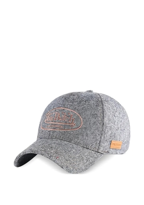 Von Dutch logo-embroidered baseball cap - Grey