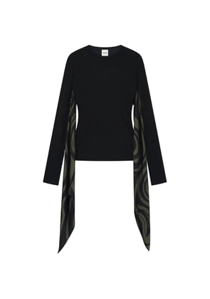 Nanushka Ahuic open-back tie-detail top - Black