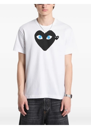 Comme Des Garçons Play Heart print T-shirt - White