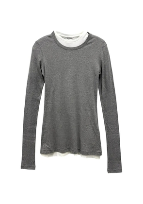 Jil Sander layered long-sleeved T-shirt - Grey
