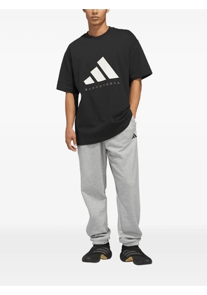 adidas logo-print cotton T-shirt - Black