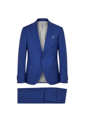 Paoloni peak-lapel single-breasted suit - Blue