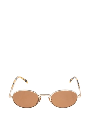 Eyewear by David Beckham tortoiseshell-effect oval-frame sunglasses - Gold