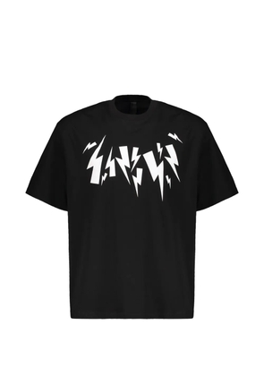 Neil Barrett graphic-print cotton T-shirt - Black