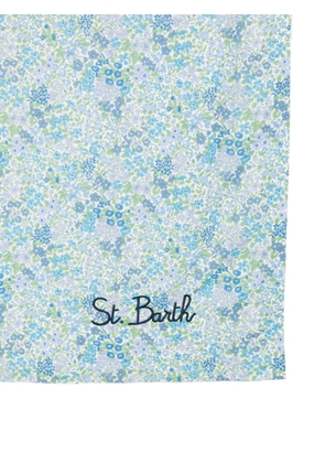 MC2 Saint Barth Foutas floral-print beach towel - White