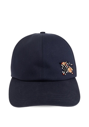 Burberry knight-embroidery baseball cap - Blue