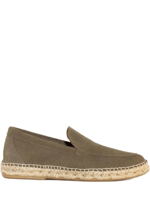 ABARCA jute-sole suede loafers - Green