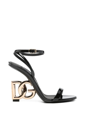 Dolce & Gabbana Pre-Owned DG-heel sandals - Black