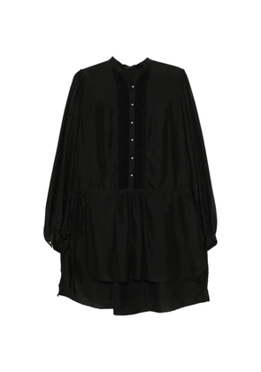 Ann Demeulemeester noek high short dress - Black