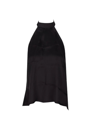 La-Rose halter-neck blouse - Black