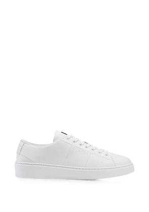 BOGNER logo-debossed leather sneakers - White