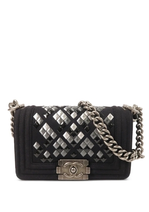CHANEL Pre-Owned 20 Mosaic Boy chain-strap shoulder bag - Black