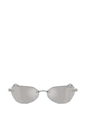 Swarovski butterfly-frame sunglasses - Silver