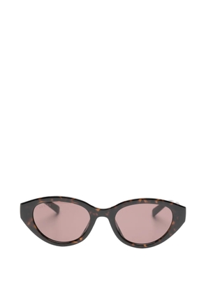 Gucci Eyewear tortoiseshell-effect Interlocking G sunglasses - Brown
