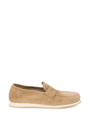 Fedeli suede slip-on loafers - Neutrals