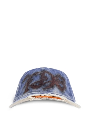 Diesel C-7D8 logo-detail cap - Blue