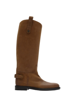Burberry suede Cavalier boots - Brown