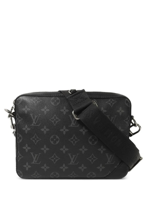 Louis Vuitton Pre-Owned Trio monogram-pattern messenger bag - Black
