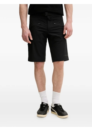 BOGNER FIRE+ICE Carter belted logo-print shorts - Black