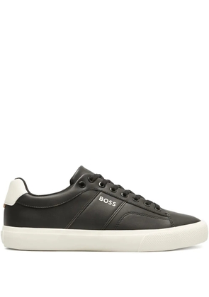 BOSS logo-print sneakers - Black