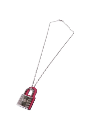 Hermès Pre-Owned O'Kelly leather necklace - Silver