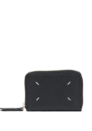 Maison Margiela Four Stitches grained-leather cardholder - Black