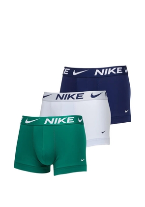 Nike logo-waistband trunks (pack of three) - Blue