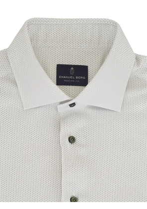 EMANUEL BERG geometric-print shirt - Green