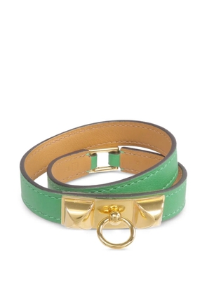 Hermès Pre-Owned Rivale Double Tour bracelet - Green