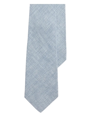 Ralph Lauren Purple Label délavé linen-blend tie - Blue