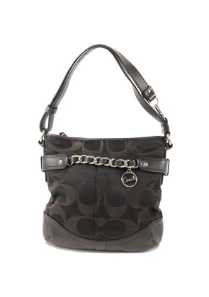 Coach Vintage Signature Optic Chain shoulder bag - Black