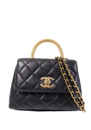 CHANEL Pre-Owned nano leather shoulder bag - Black