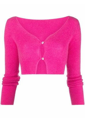 Jacquemus Le Cardigan Alzou cropped jacket - Pink